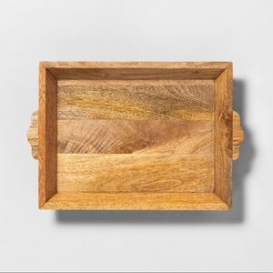 Hearth & Hand Rectangular Mango Wood Tray